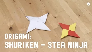 Faceți origami ușor - Stea Ninja - Shuriken