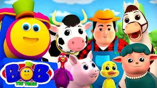 Old Macdonald had a Farm | Farm Animals Nursery Rhymes & Baby Songs - Bob The Train