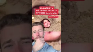 Un garçon a découvert une fille enterrée dans le sable 😰