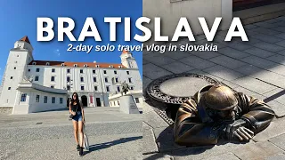 FIRST TIME TRAVELLING TO BRATISLAVA, SLOVAKIA🇸🇰 // 2-Day Solo Travel Vlog