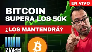 ¿BITCOIN LOGRARÁ MANTENER LOS 50K? - CUIDADO CON LA INFLACIÓN - COIN SUPERA LOS RECORDS 16-FEB-2024