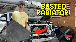 Toyota Tacoma Rebuild | Replacing a Busted Radiator | Part 4