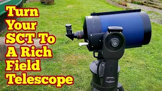 Turn Your SCT To A Rich Field Telescope/Celestron 0.63 Focal Reducer/Meade LX90 Schmidt-Cassegrain