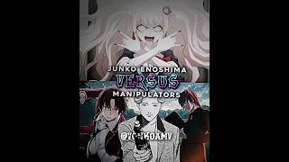 Who is strongest | Junko Enoshima VS Manipulators #shorts #danganronpa #anime