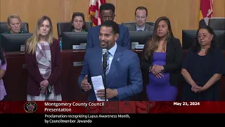 Proclamation recognizing Lupus Awareness Month, by Councilmember Jawando