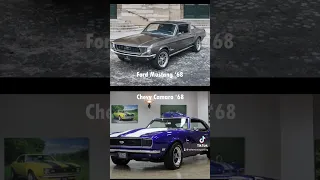 The Ultimate 60s Muscle Car Battle: Ford Mustang vs Chevrolet Camaro