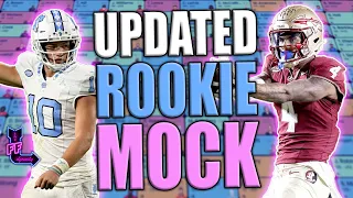 UPDATED DYNASTY ROOKIE MOCK DRAFT (4 ROUND - Superflex TE Premium) Dynasty Fantasy Football 2024