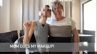 Mom does my makeup!