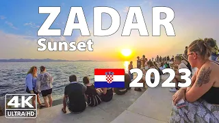 Закат в Задаре 2023 ☀️ Вечерняя прогулка по Хорватии (Croatia Walking Tour 4K Ultra HD)