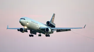 UPS MD-11 HARD Landing + Takeoff | MSP