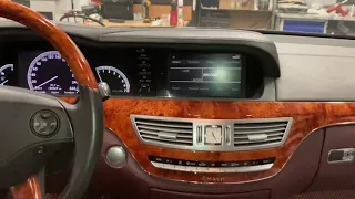 Mercedes w221 s500 как снять штатную магнитолу +  Android. how to remove the head unit