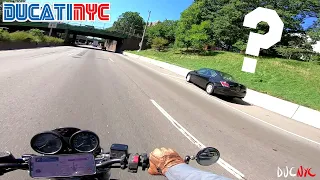 after NYC flood - BQE rip to DUMBO - Ducati NYC Vlog v1519