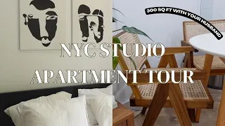 NYC STUDIO APARTMENT TOUR | 300 SQ FT in Manhattan *fully renovated*
