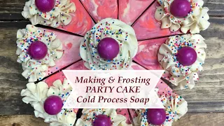Making & Frosting CP Soap PARTY CAKE 🍰  & CUPCAKES 🧁  | Ellen Ruth Soap