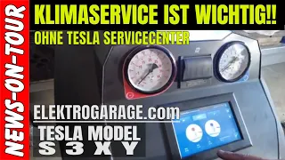 Klimaservice ⚡️Tesla Model S 3 X Y @Elektrogarage com Much bei Tesla-Gutachter Wolfgang Müller