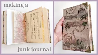 How To Make A Fabric Hard Cover Junk Journal | Tutorial For Beginners