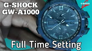 How To Setting Time CASIO G-SHOCK GW-A1000 Watch | SolimBD