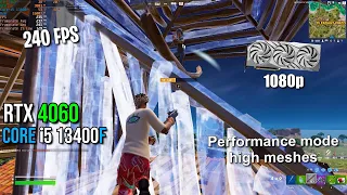 RTX 4060 + I5 13400F | Fortnite chapter 5 season 2 | Unreal solo fights | Performance mode | 1080p