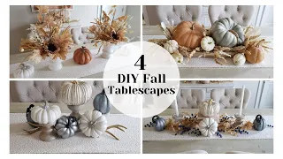 DIY Fall Tablescapes | DIY Fall Table Centerpieces | Fall Table Decor | Thanksgiving Tablescapes