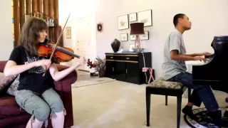 LIGHTS BASSNECTAR REMIX - Lindsey Stirling and blind piano prodigy Kuha'o play dubstep song together
