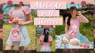 Easy Crochet Top : Adelaide Puff Sleeves : Cottagecore Theme