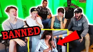 REACTING TO BANNED COMMERCIALS w/ MY ROOMMATES | Sam Golbach