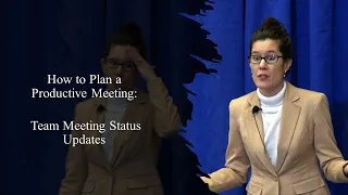 How To Plan A Productive Meeting:  Team Meeting Status Updates - productivity tip