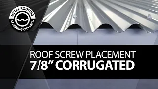 Install Corrugated Metal Roofing. EASY VIDEO  Screw Placement +Screw Location + Overlapping Panels