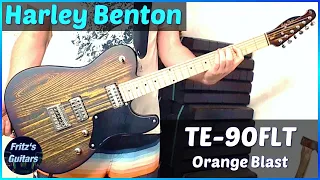 Harley Benton TE-90FLT Orange Blast - FILTERTRON SANDBLASTED