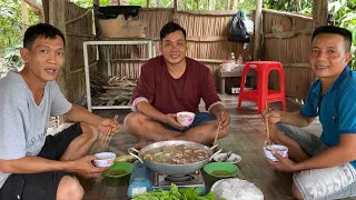 Khai Trương Lưới Mới Dính Con Cá "Trời Ơi" Về Nấu Lẩu Ăn Quá Đã | Cù Lao Dung Vlogs #994