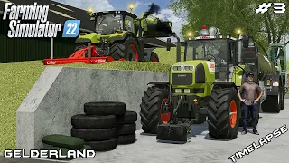 Compacting BUNKER SILO & spreading SLURRY | Animals on Gelderland | Farming Simulator 22 | Episode 3