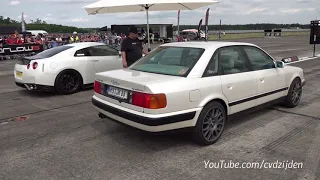 Audi 100  Quatrro Vs Nissan GTR # Race # 💥