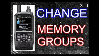 ICOM ID-52 CHANGE MEMORY GROUPS and More