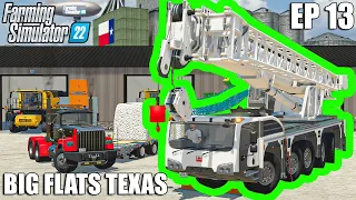 I MADE $1.800.000 Exporting COTTON w/ TEREX CRANE | Big Flats Texas | Farming Simulator 22