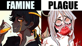 if the four horsemen were cute girls (+ guys)