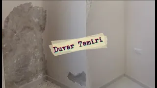 Duvar Tamiri ... Sıvası Kabarmış  Dökülmüş Duvarı Nasıl Düzeltim ( Rutubetli Duvar )