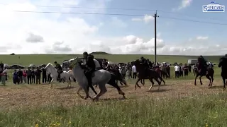 На поле между двумя населенными пунктами - Кизляр и Раздольное Моздокского района состоялись скачки