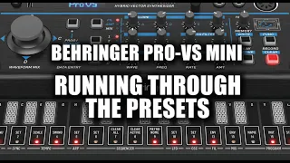 Behringer Pro-VS Mini - running through the presets
