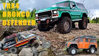 RC cars 1/10 scale TRX4 Old Bronco | SCX10 III JEEP WRANGLER | TRX4 Defender AND MORE | OFF road