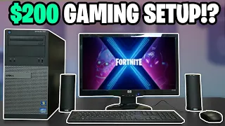 $200 FULL Gaming Setup (PC, Keyboard, Mouse, Monitor)