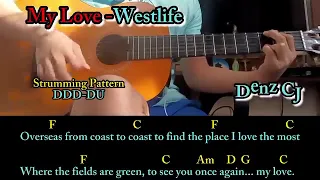 My Love - Westlife - Easy And Learn Guitar Chords Tutorial With Lyrics #guitarchords