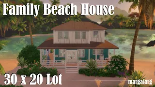 Sims 4 | Speed Build | 30x20 Lot - Family Beach House