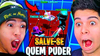 BATALHA DE INFLUENCERS 🔥 GONGON VS RUHTRA VS THEUS XD ⚡ TORNEIO COM A NOVA SKIN 🤯