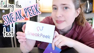 Taking the SNEAK PEEK test | 8 WEEKS PREGNANT