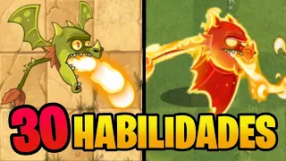 30 PLANTAS con HABILIDADES SECRETAS en PVZ 2