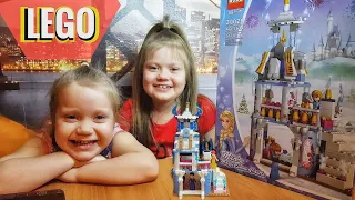 Lego Princess DreamWorks Mias magic snow castle.  Сборка lego замка.