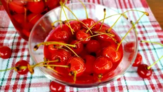 ВИШНЯ маринована із пряним ароматом❗Заготовка на зиму🍒