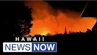 Multiple wildfires burning uncontrolled on Maui