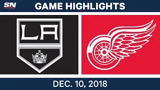 NHL Highlights | Kings vs. Red Wings - Dec 10, 2018