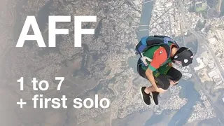 AFF Student Course Jumps - All levels 1 to 7 + First solo